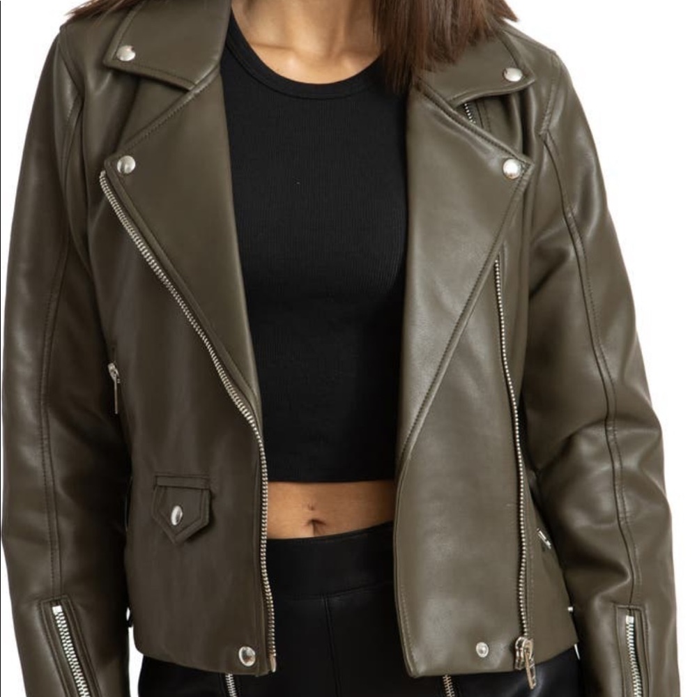 NWOT BLANKNYC Faux Leather Moto Jacket